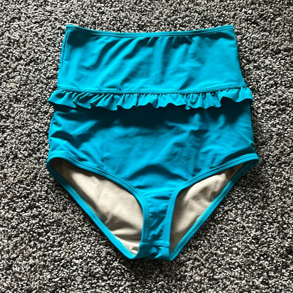 KORTNI JEANE girls ruffle around teal bottoms New without tags size 12/13